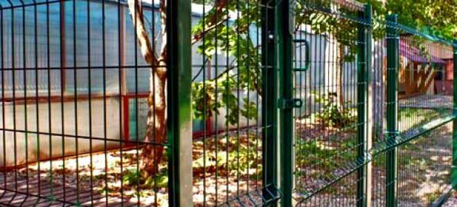 Секционный забор из сварной сетки с полимерным покрытием