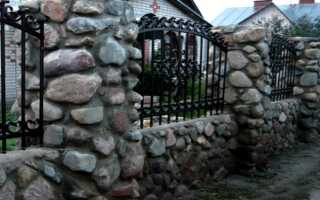 Столбы из камня для забора своими руками: как сделать