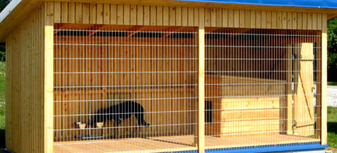 Как сделать уличный вольер для собаки своими руками: чертеж ограждения для квартиры