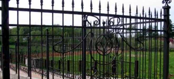 Забор из сварных металлических прутьев (железного прутка)