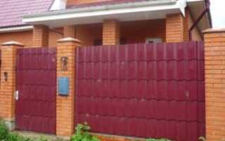 Строительство забора из металлочерепицы своими руками