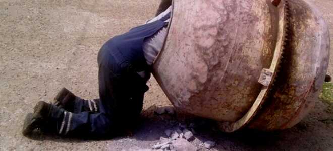 Ремонт бетономешалки: меняем подшипник, шестеренку, барабан