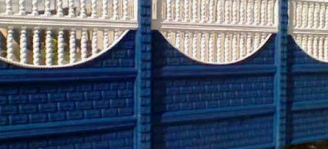 Бетонные наборные заборы: цены, фото и установка