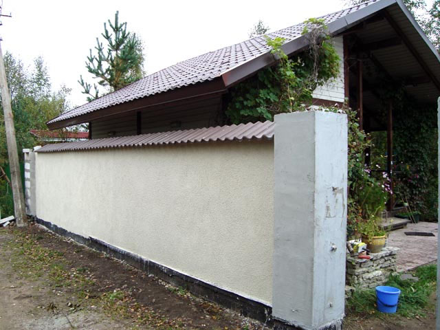 черепица забор блоки