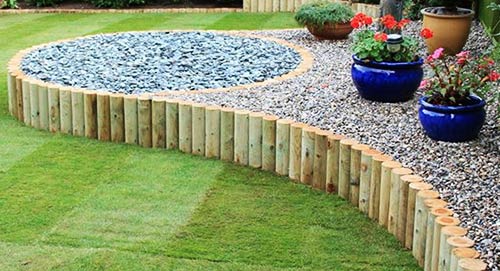 заборчик из чурок 