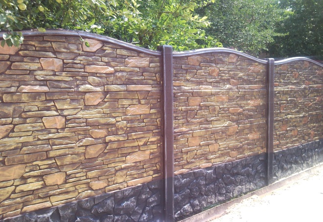 еврозабор из бетона