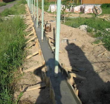 заливка бетона 