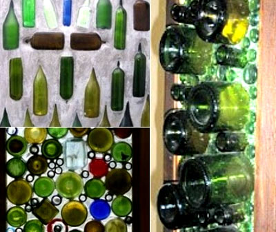 кладка бутылок 