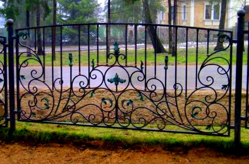 кованая решетка для забора 