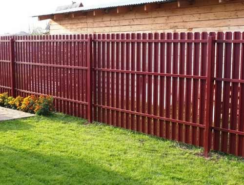 профилированные опоры для забора