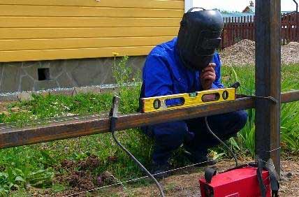 установка столба