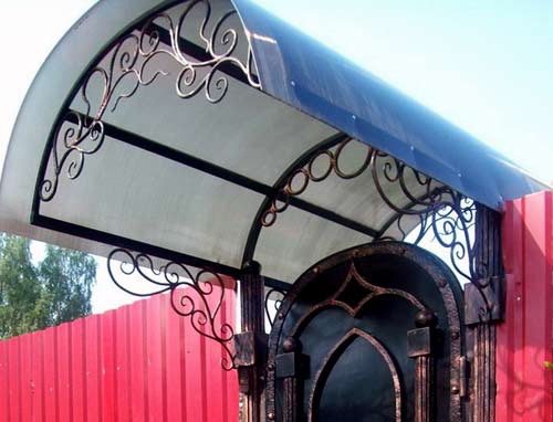 козырек из поликарбоната 