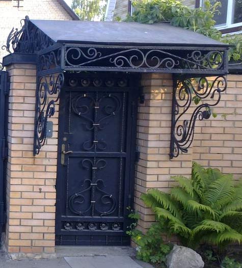 боковая распорка козырька 