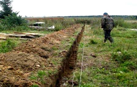 разметка участка под забор