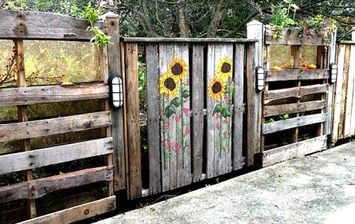 штакетник из паллет 