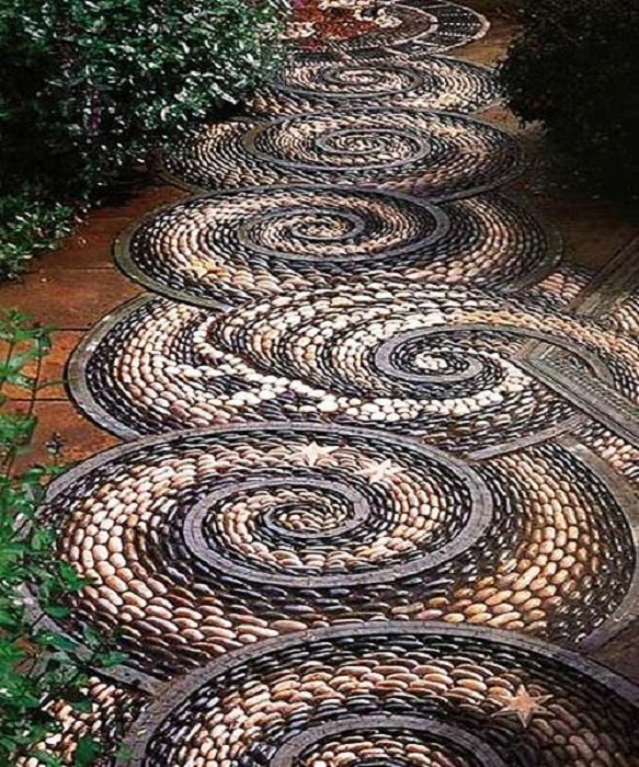 Дорожка из спиралей