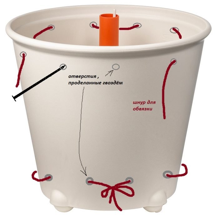 Пластиковый горшок