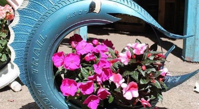 Клумба-рыба