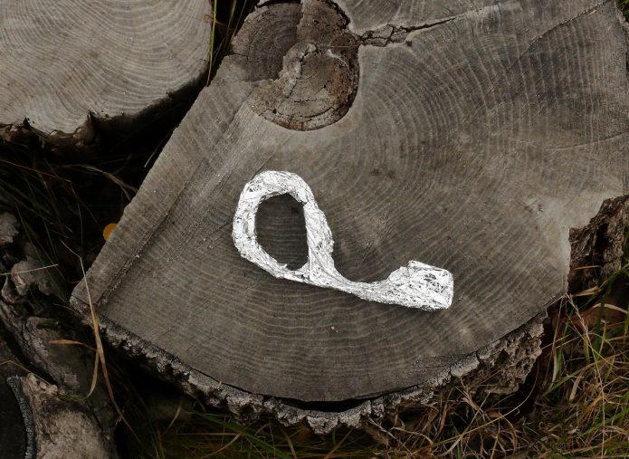 Ключ из проволоки и фольги