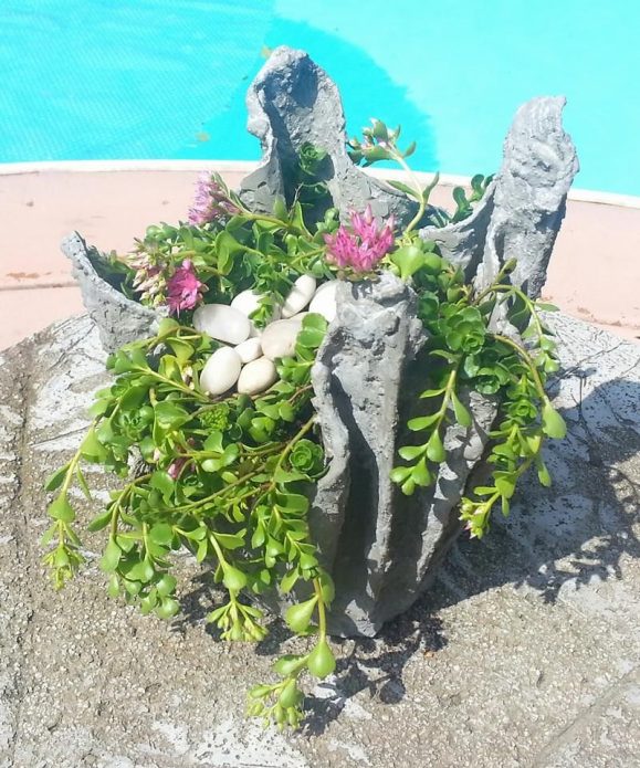 Ваза из полотенца