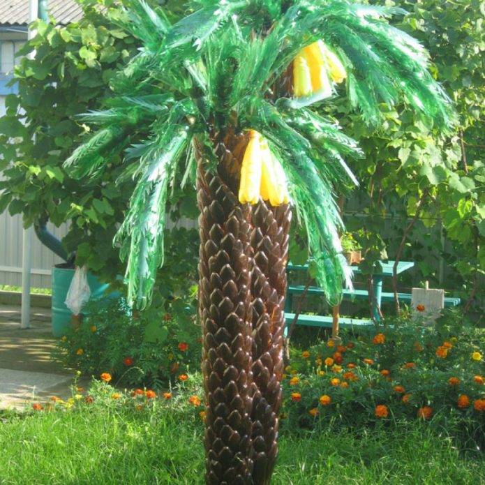 Пальма с плодами бананов