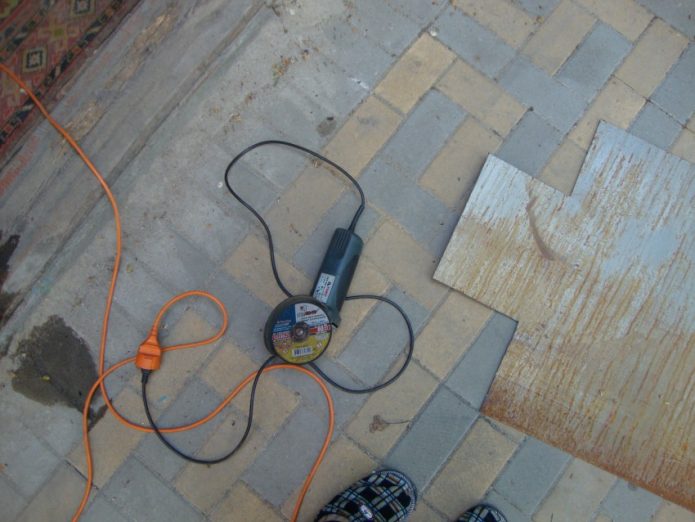 развертка для мангала и болгарка