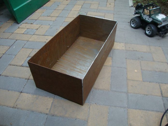 сборка короба мангала